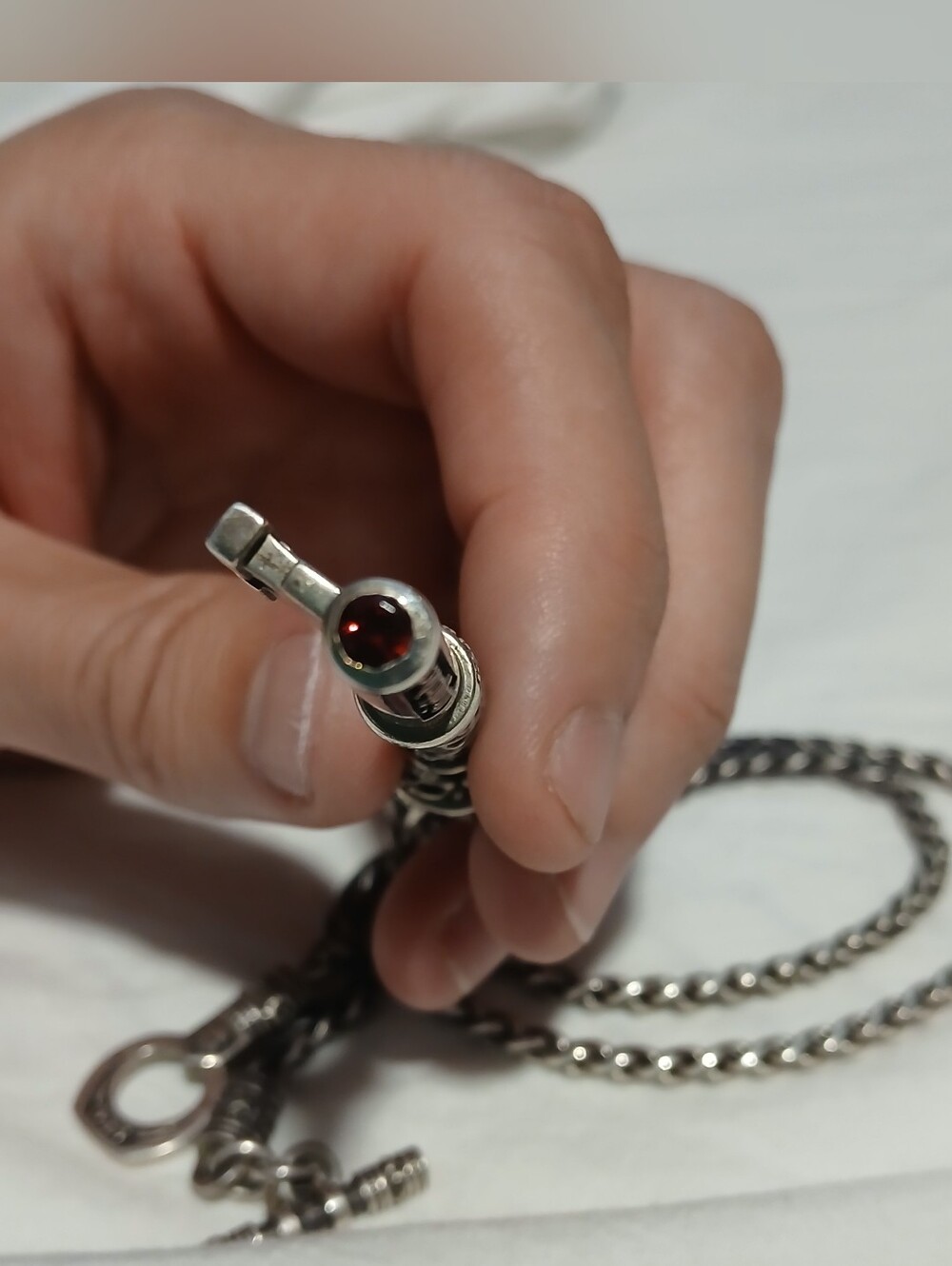 Night Rider 925 Silver King Chain and Pendant - Picture 6 of 6